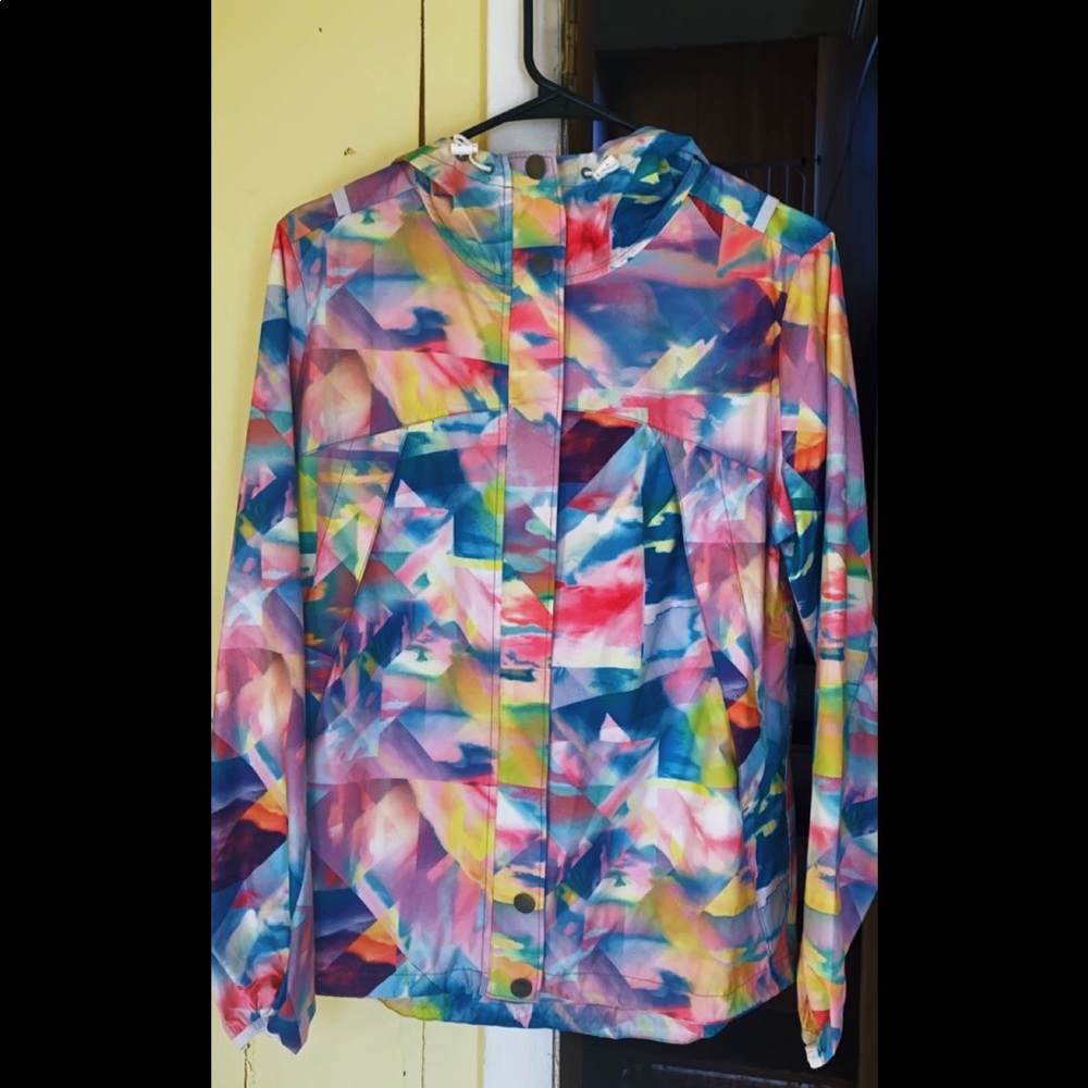 Bright Colored Abstract Windbreaker
